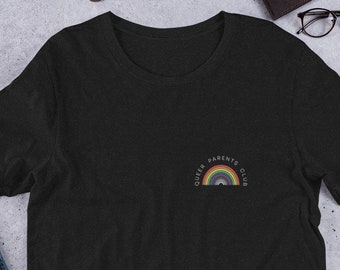 Queer Parents Club T-shirt – LGBTQ Rainbow Graphic Tee