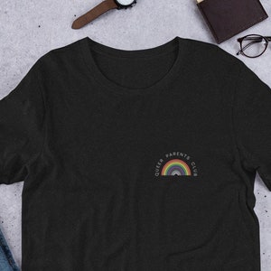 Queer Parents Club T-shirt – HBTQ Regnbågsgrafik T-shirt