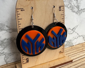 Knicks NBA Logo Ohrringe