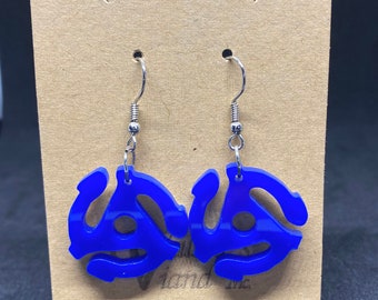 45 Record Adapter Earrings, Record Earrings, Adapter Earrings