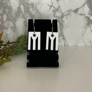 Puerto Rico Flag Earrings: Black Resistance PR Pride