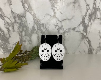Jason Earrings, Friday the 13th Earrings, Halloween Earrings