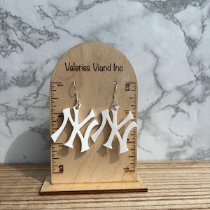 Yankees Earrings, MLB Earrings, Baseball Earrings, Sports earrings, New York Earrings
