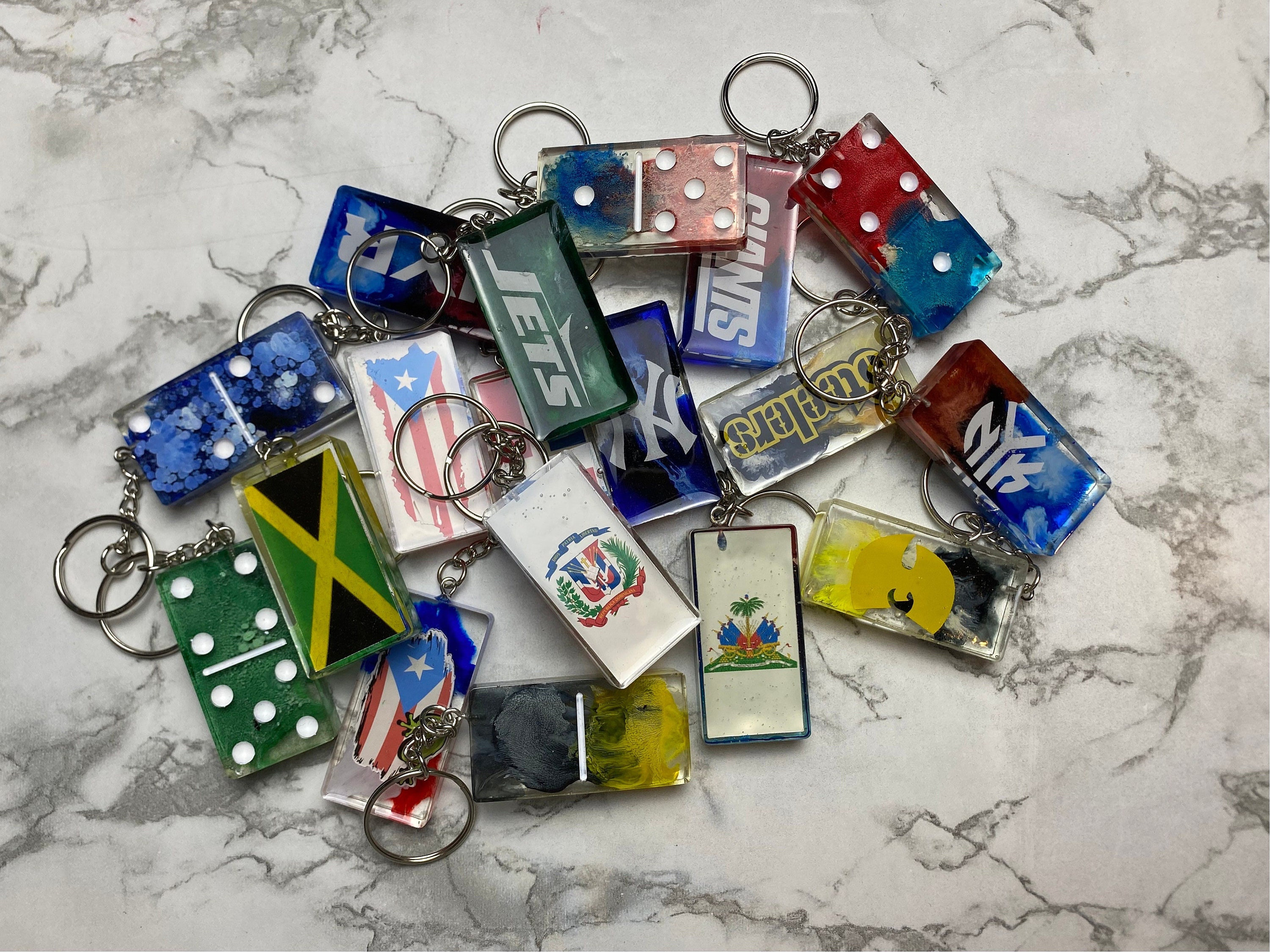 Domino Keychain - Etsy