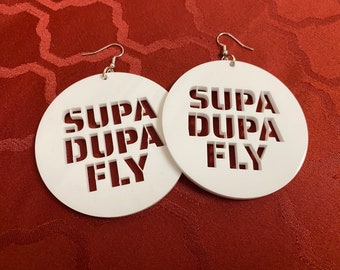 Supa Dupa Fly Earrings, The Rain Earrings, Music Earrings, Missy Earrings