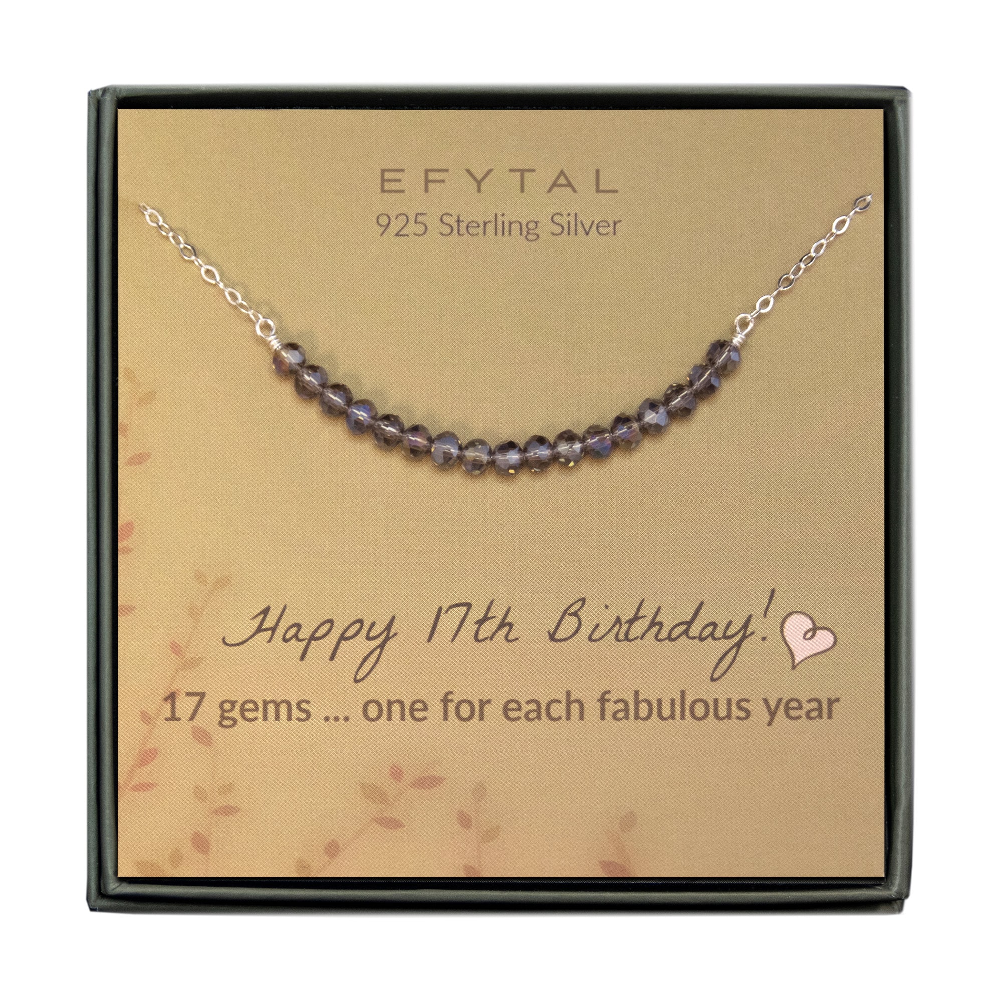 17th Birthday Gift for Her. Cross Necklace in Sterling Silver. Seventeenth  Birthday Gift for Her. Birthday Gift for Daughter. 