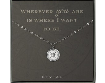 Efytal 2024 compass necklace