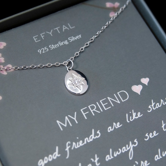 Best Friend Necklace for 2, 3 or 4 Friends, Genuine Birthstone Crystals &  925 Sterling Silver, Handmade Jewellery, Personalised Gift Box - Etsy