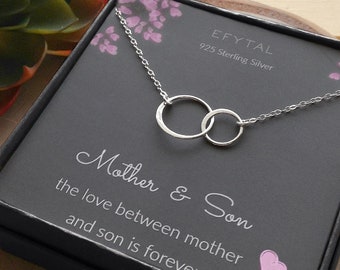 Mother Son Necklace - Etsy
