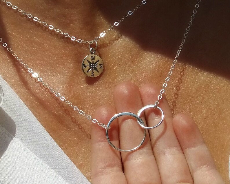 Birthday Gifts for Mom Sterling Silver Jewelry Compass Necklace For Her World 62 Mother/'s Day Gift Ideas