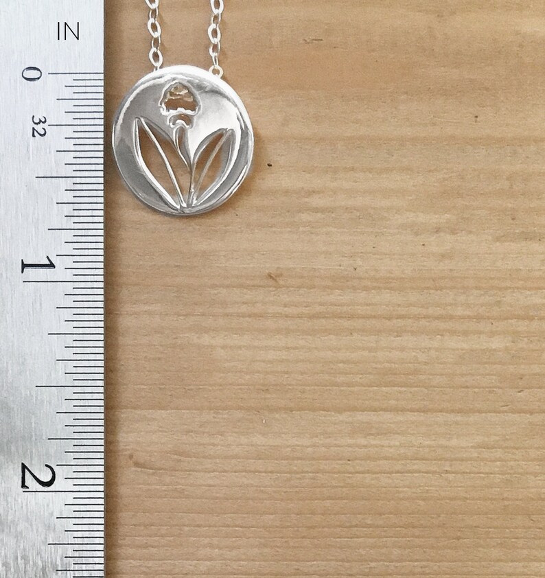 Flower Nature Themed 402 925 Sterling Silver Floral Sage Necklace Recovery Gifts for Women Good Luck Necklace Get Well Gift for Her