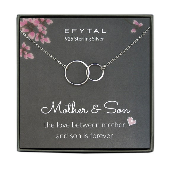 Mom Necklace, Mother And Son Necklace, Mother And Son Gifts, Mom Neckl –  Rakva