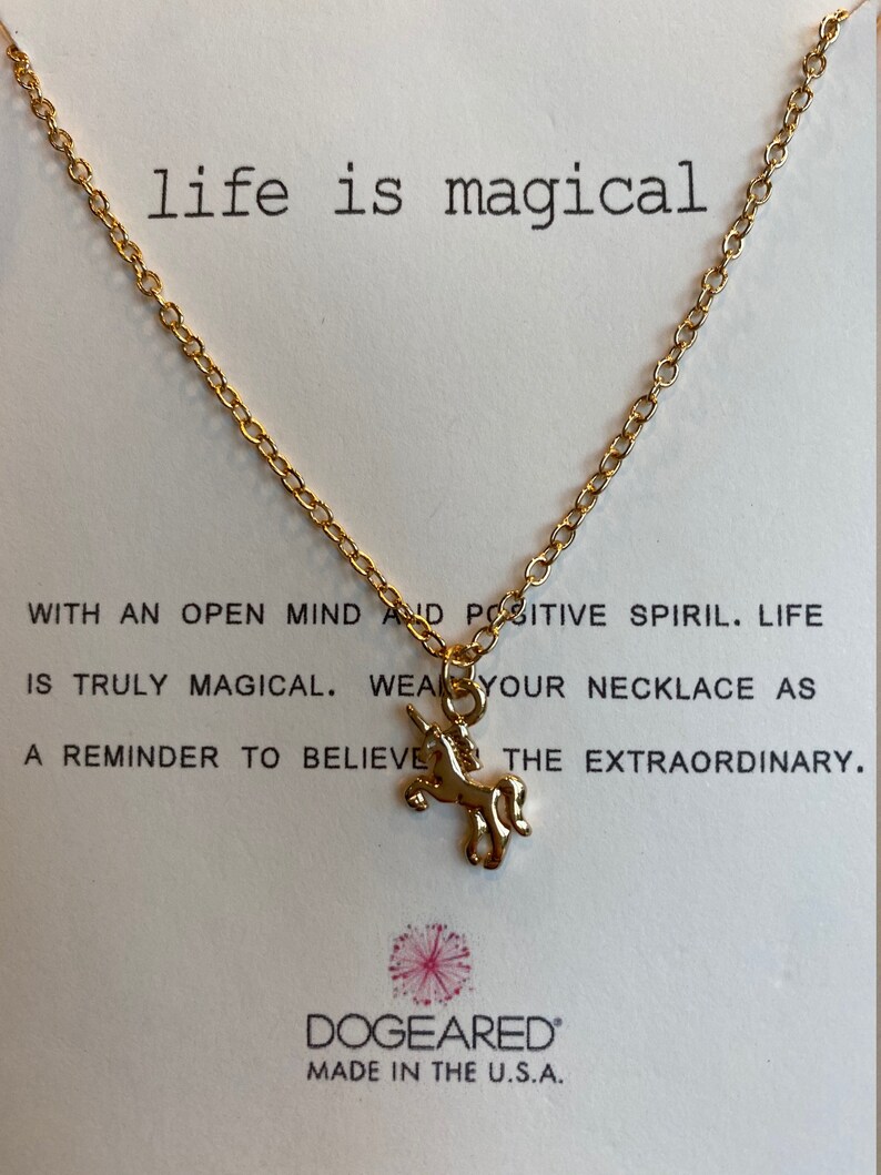 GoldPlated Unicorn Necklace for Girls Women Kids Little Girl Etsy