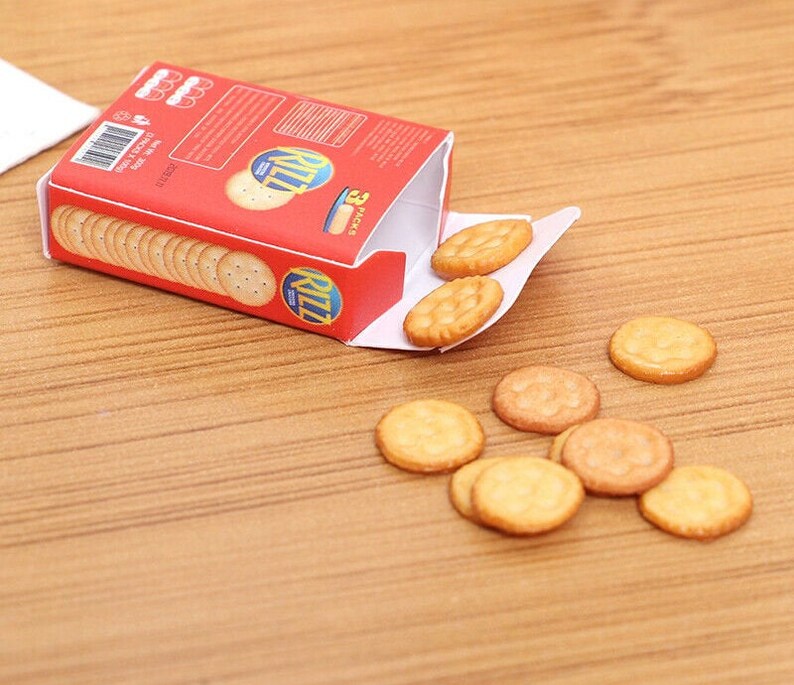 112 Miniature Ritz Cracker Box With Cookies Biscuit Cracker Etsy