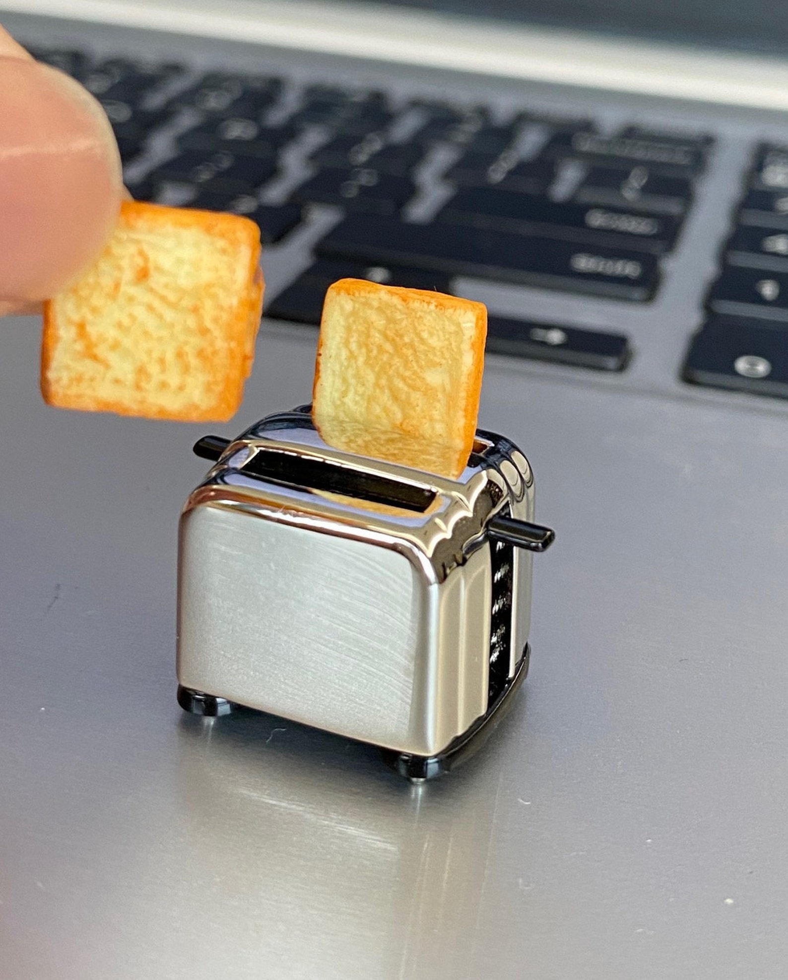 112 Scale Miniature Life Play Scene Model Toast Machine With Etsy