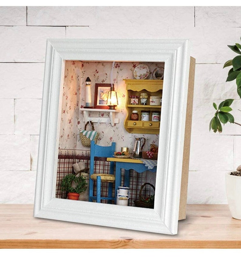 124 DIY Dollhouse Miniature Kit Beginner Set Photo Frame Etsy