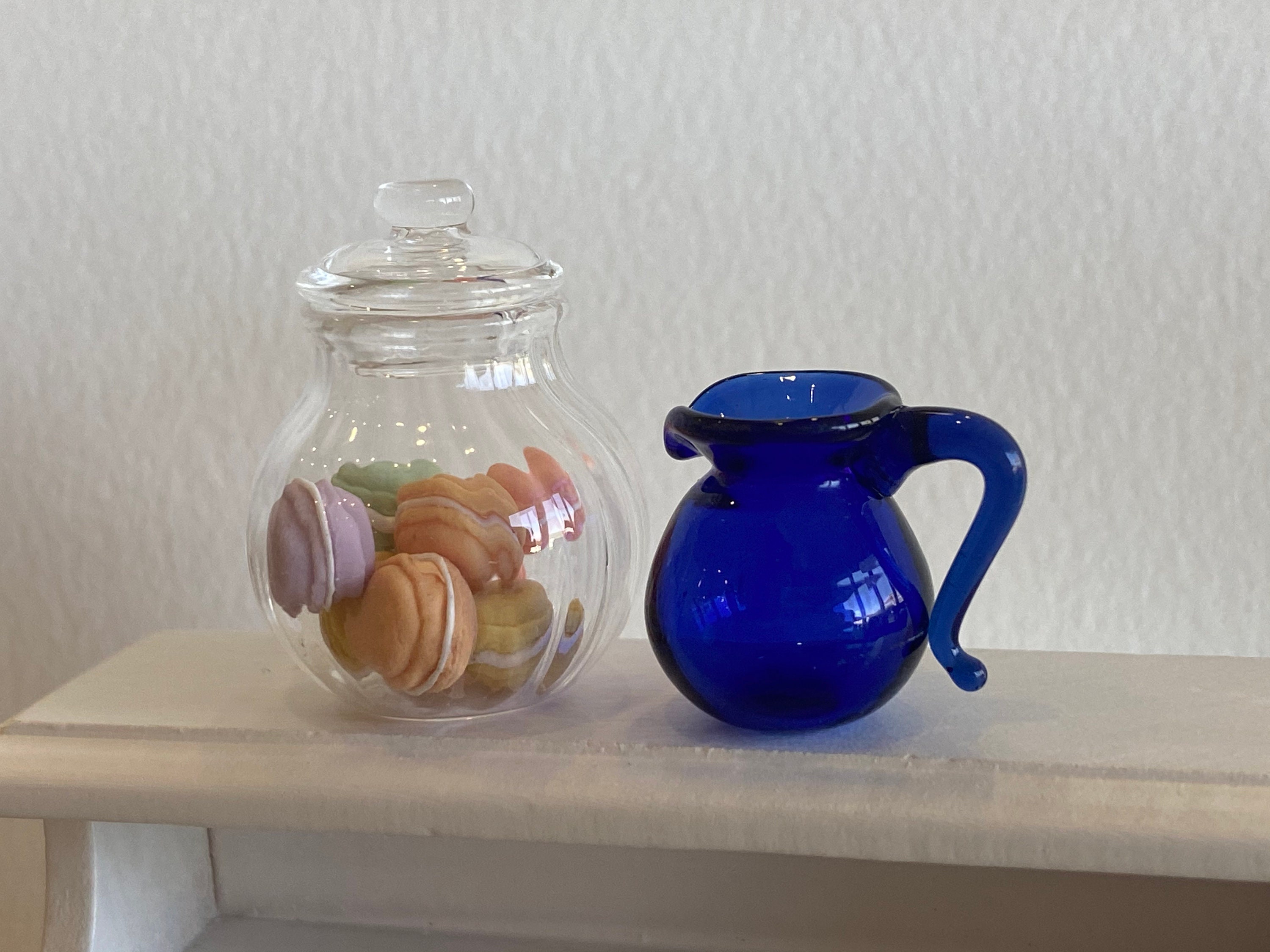 Dollhouse Miniature Dinning Room Glass Water Pitcher Jar Pot 1/12 Decor*~* 