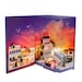 Italy Venice Bridge Book Nook travel Book Scenery - DIY Doll House Book Shelf Insert - Bookcase with Light Miniature Building Kit 