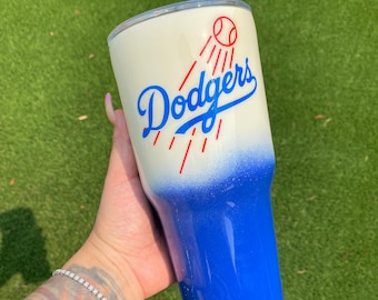 Dodgers Baseball Tumbler