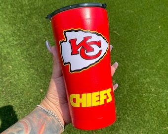 Kansas City Chiefs Tumbler, Football Tumbler