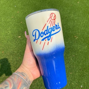 Dodgers Baseball Tumbler