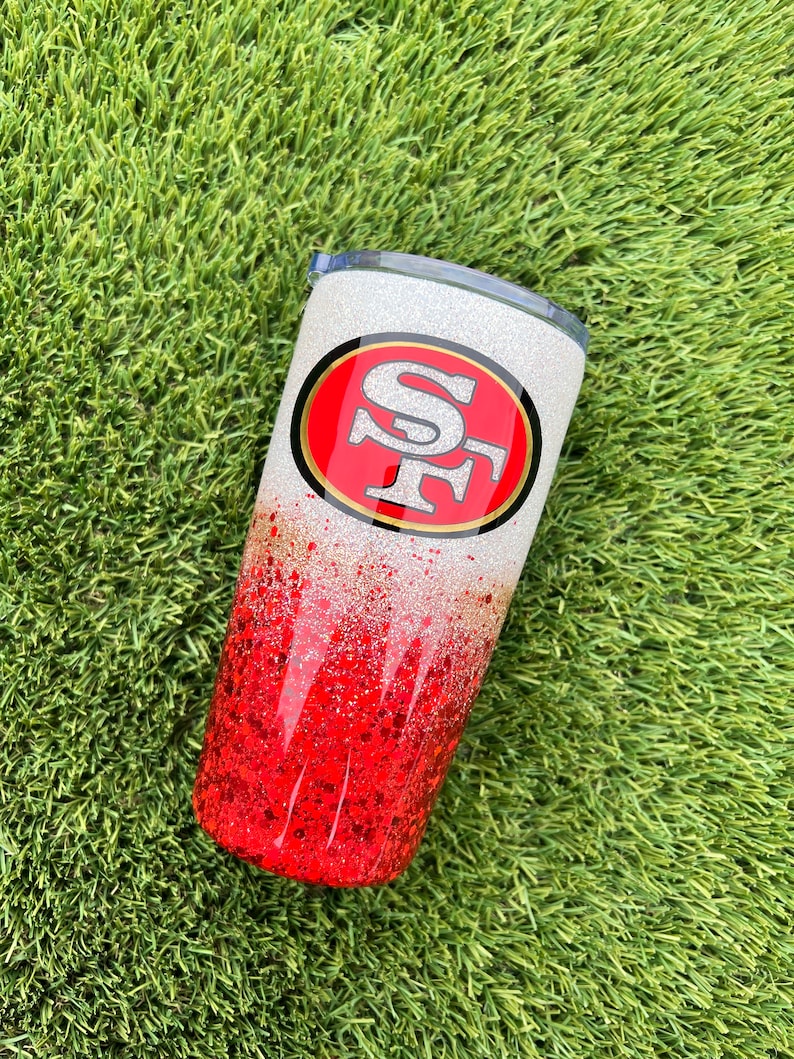 49ers Tumbler, San Fransisco Tumbler, Football Tumbler zdjęcie 2