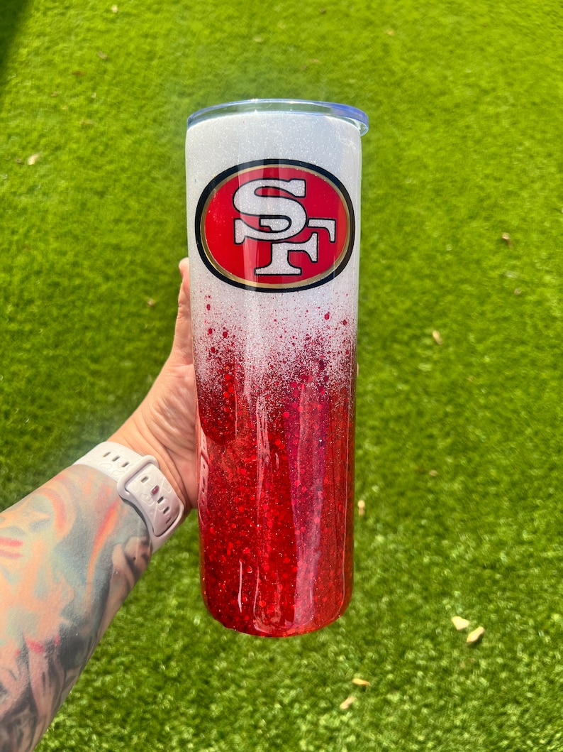 49ers Tumbler, San Fransisco Tumbler, Football Tumbler zdjęcie 5
