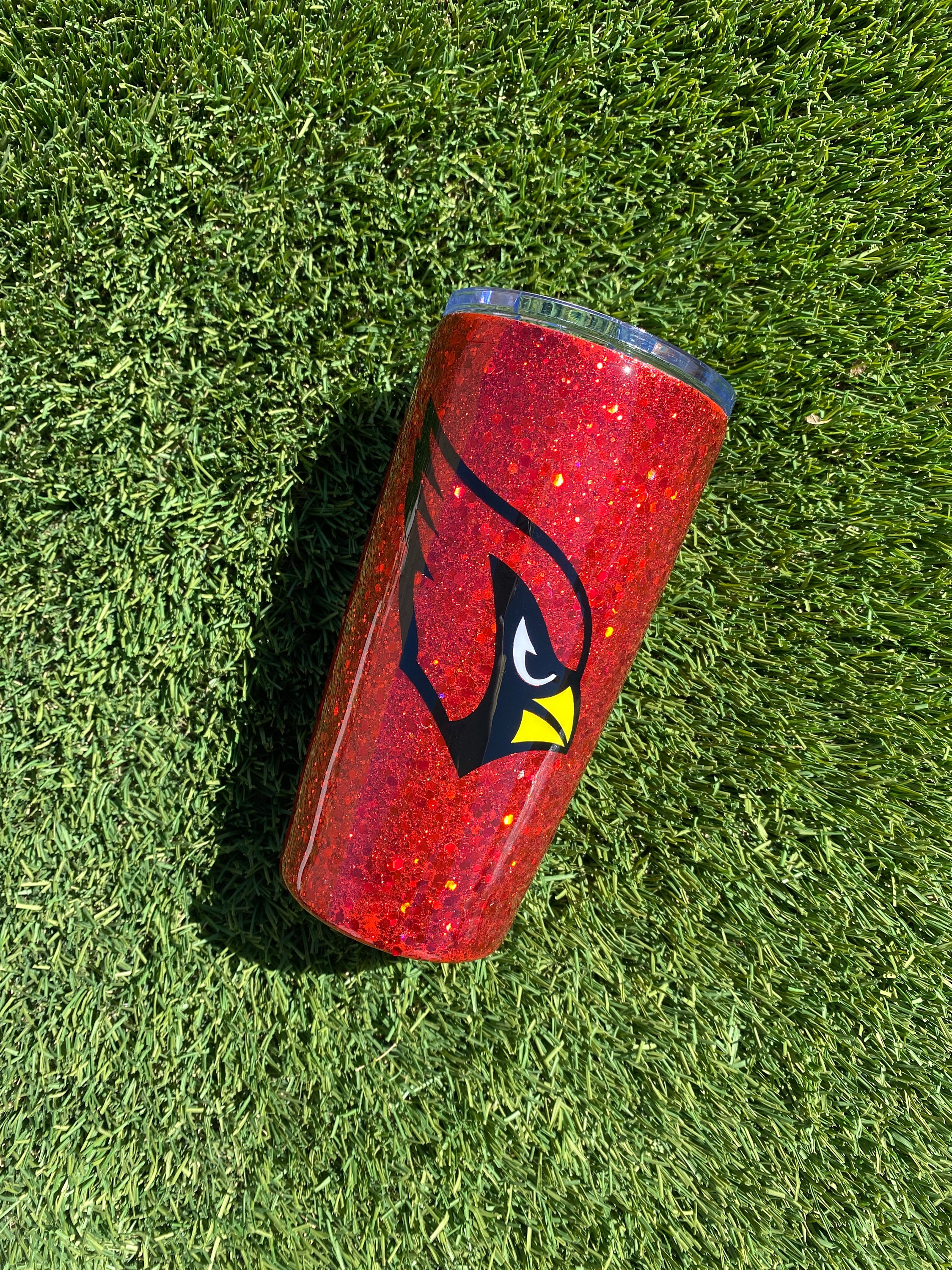 Go Crazy Folks! St. Louis Cardinals Glitter Epoxied Insulated Tumbler