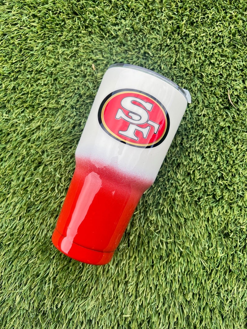 49ers Tumbler, San Fransisco Tumbler, Football Tumbler zdjęcie 3