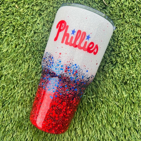 Phillies Baseball Tumbler, Philadelphia Phillies Tumbler, Baseball Tumbler, Team Tumblers,
