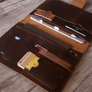 Leather Macbook Pro 14 Case, Personalized MacBook Air 13 Retina M1 M2 Sleeve, 15, 16 inch Macbook Laptop Portfolio Case, Cutsom Laptop Bags