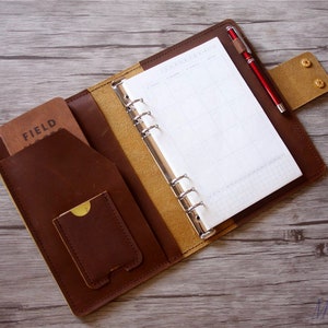 Personalized Leather Notebook: Handmade Corporate Gift, A5/B5/A4 Binder