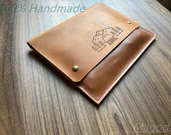 Leather iPad Sleeve Pro Air Mini Case: 11 12.9 13 Personalized Cover Professor Gifts