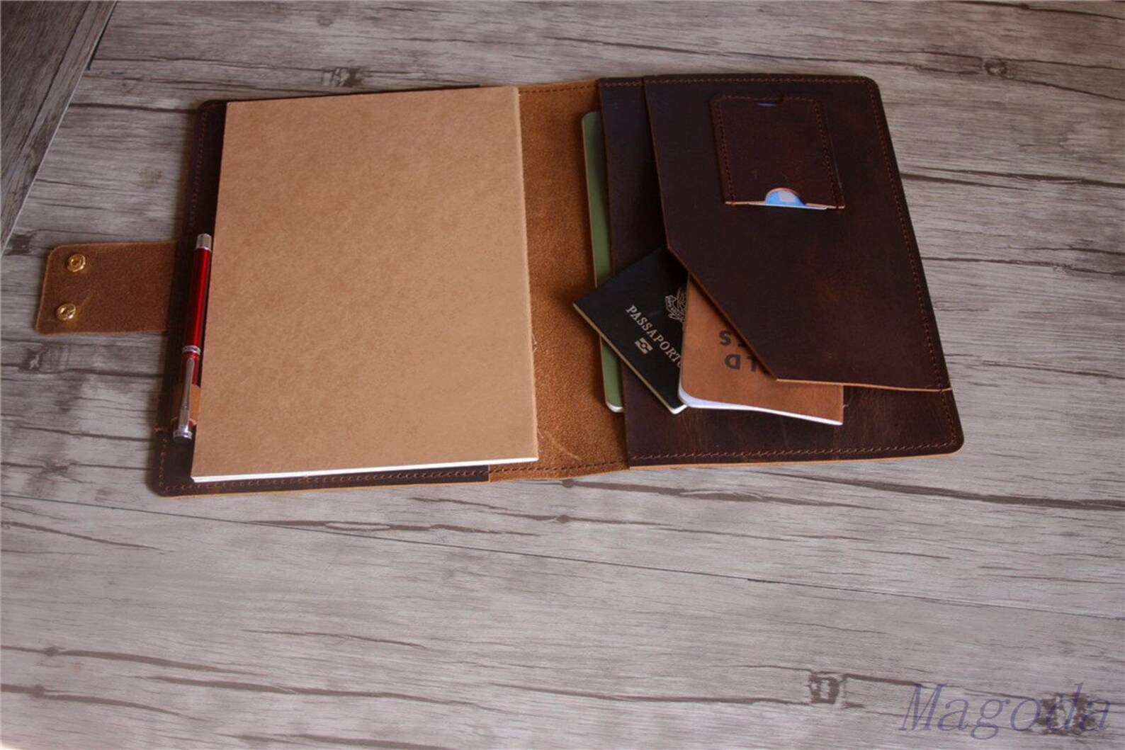 Personalisierte Leder-Portfolio-Planer Notebook Covers Leder - Etsy.de
