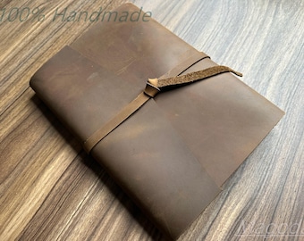 Leather Photo Album Scrapbook: Custom Baby Wedding Travel Family Anniversary Gifts Memory Book