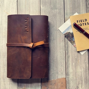 Diario in pelle personalizzato, quaderno rilegato in pelle con carta a righe, album da disegno in pelle personalizzato, album di ritagli di scrittura a mano grande A4, piccolo A6