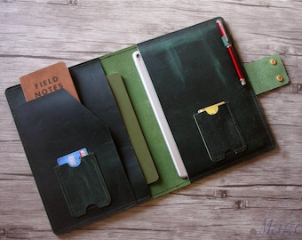 Personalized Leather Surface Pro 12 Case: Handmade Laptop Sleeve 13 15
