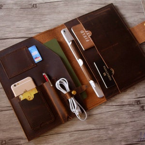 Funda de cuero para Surface Laptop 5, funda personalizada para Surface Pro 7, 8, 9, 13,5/15 pulgadas, funda para Surface Book, portafolios para Surface Laptop SE Go X