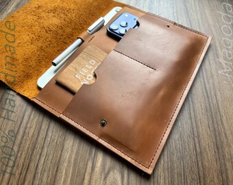 Personalized Leather MacBook Pro 16 Case: 13 14 15 Air Neo Sleeve Client Gifts