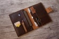 Personalized Leather iPad Portfolio Case: Handmade Tablet Sleeve product logo