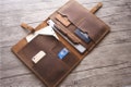 Leather MacBook Pro Case Sleeve, Personalized Macbook Air 13 Retina Cover, 14 15 16 inch Pro M1 M2 Portfolio Bag, Laptop Sleeve Custom product logo