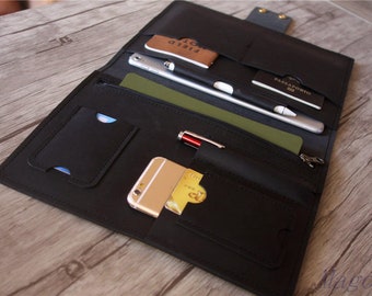 Housse en cuir personnalisée pour MacBook Pro : étui pour ordinateur portable 13-16 pouces