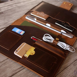 Engraved Leather MacBook Air 13 Case Sleeve, MacBook Pro 13 Case, Macbook Cover, 15 Leather Computer 16 Bag, Laptop HP Lenovo Dell 14 inch