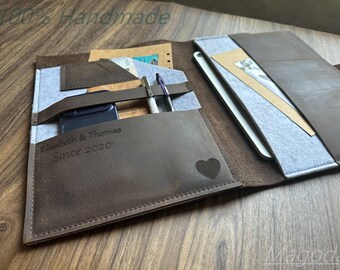Leather Felt MacBook Pro 15 Case: Custom 13 16 Air Neo Sleeve Customized Gifts