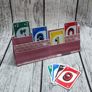 Spielkartenhalter Elefanten, Kartenhalter aus Stoff, Senioren oder Menschen mit Handicap