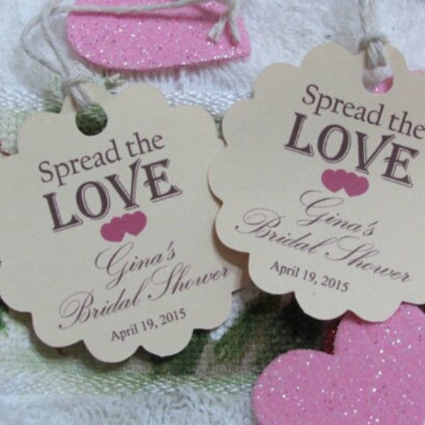 Spread the Love tags, homemade jam tag, honey tag, wedding favor, bridal shower, jam tag, baby shower, wedding shower, Multiple Colors