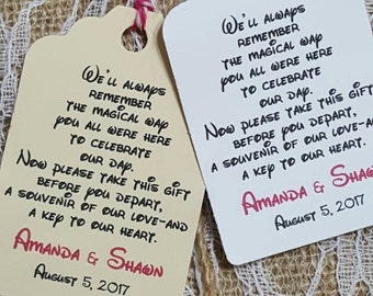 Personalized Favor Tags 2 5l X1 8 Wedding Tags Etsy