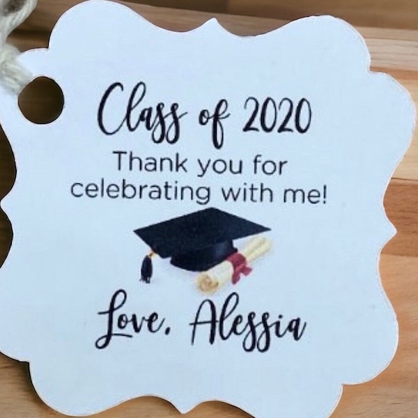 Graduation Favor Tags, Thank You tags, Gift tags, Graduation Tags - Graduation celebration Tags, Graduation Decorations, GRADUATION party