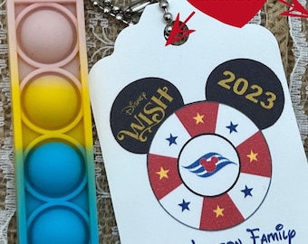 Fish extender tags, disney Cruise, FE Tag, Fish exchange gift tag, Disney Cruise gift, Fish Extender Tag Cruise, fish exchange tag, POP IT