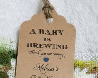 baby is brewing Favor Tags, baby Shower tag, Thank You tags, Favor tags, Gift tags, baby Shower Favor Tags, a baby is brewing, coffee tags